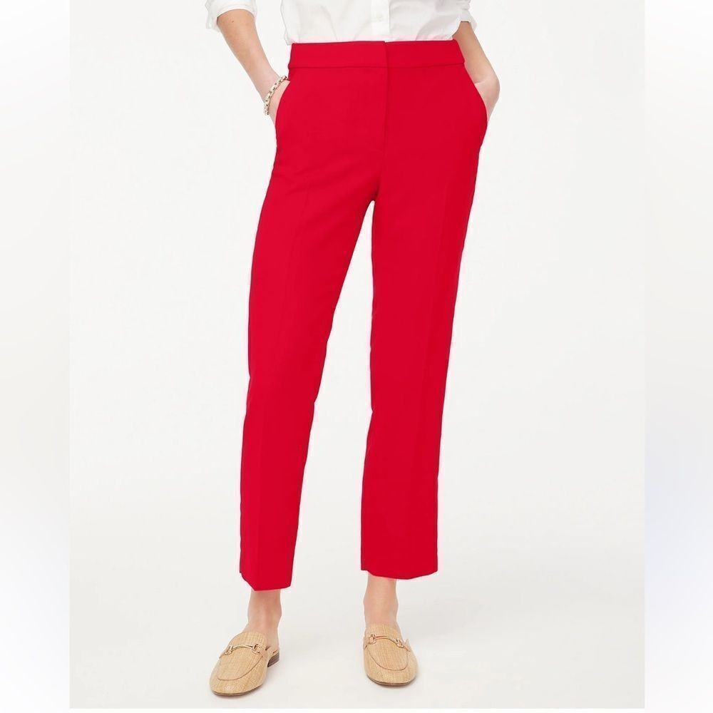 J.Crew Crepe straight-leg cropped pant